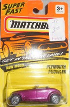Matchbox 1995 Super Fast #34 &quot;Plymouth Prowler&quot; Mint Car On Sealed Card - $3.00