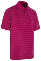 SALE Proquip Mens Pro Tech Feeder Stripe Golf Polo Shirt. M to XXL. Fushia Pink. - £24.82 GBP