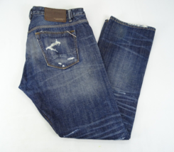 Cult of Individuality Rebel Straight Japanese Selvedge Distressed Jeans 42x34 - $47.45