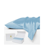 Set of 2 Mulberry Silk Pillowcases SKY BLUE - $515.01 MXN