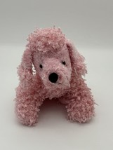 Ganz Webkinz Pink Poodle Puppy Dog NO CODE 7&quot; Plush Stuffed Animal - £4.61 GBP