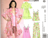 McCall&#39;s M6659 Misses 8 to 16 Pajama Top, Bottoms and Robe Uncut Sewing ... - $14.86