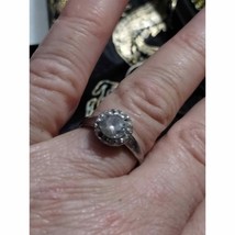 Sterling silver CZ ring size 7 - £32.69 GBP