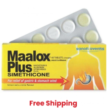 Maalox Plus Simethicone For Relief of Gastric &amp; Stomach Wind 40&#39;S FREE SHIP - $364.70 MXN