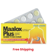 Maalox Plus Simethicone For Relief of Gastric &amp; Stomach Wind 40&#39;S FREE SHIP - $362.92 MXN