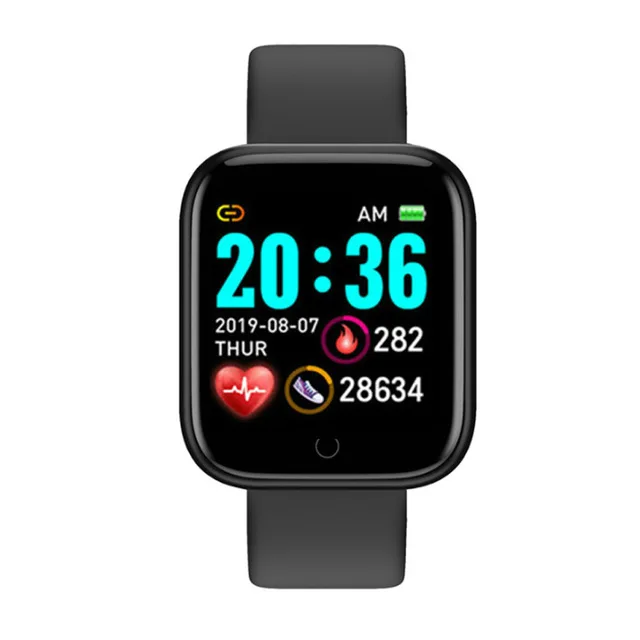 D20 Y68 Smart Watch 2021 for Men Women Heart Rate  Pressure Monitor Waterproof   - £111.28 GBP