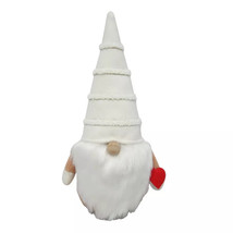 10&quot; Fabric Valentine&#39;s Day Gnome Figurine Stripe Hat - Spritz™ - £23.73 GBP