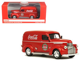 1945 Panel Delivery Van Coca-Cola Red 1/43 Diecast Car Motorcity Classics - £24.58 GBP