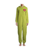 The Grinch Union Suit Pajamas One Piece Halloween Costume Women Sz XL - £39.29 GBP