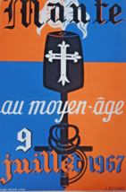 Praying At Middle Age - Original Exhibition Posters - -boudinet -vintage 1967 - £121.39 GBP