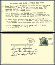 1948 US Postal Card - First Baptist Church, El Dorado, Kansas to El Dora... - $2.96