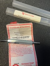 Vermont Gage #10-24 UNC 2B Go/No-Go Taperlock Plug Gauge Assembly w/Cert - $803.65 MXN
