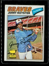 Vintage 1977 Topps Baseball Trading Card #549 Jerry Royster Atlanta Braves - £8.23 GBP