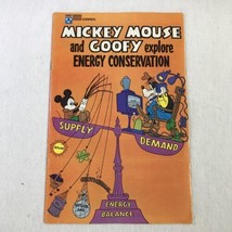 Mickey Mouse and Goofy Explore Energy Conservation VINTAGE 1978 Disney C... - $5.70