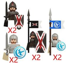Medieval Anime Science Fiction Solider Figures 8pcs Weapons Knight Legio... - $12.88