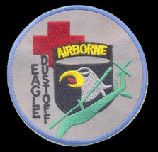 4&quot; Army Eagle Dustoff Airborne Round Military Embroidered Patch - £27.45 GBP