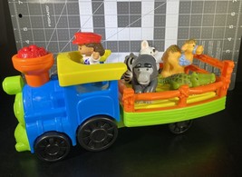 Fisher Price Little People Choo-Choo Zoo Train with figures Gorilla Camel Zebra - £11.76 GBP