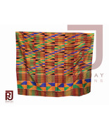 Kente Cloth Handwoven Ghana Asante Kente Ashanti African Art Textiles 6 ... - £211.44 GBP