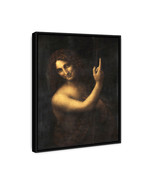 Framed Leonardo da Vinci Saint John the Baptist Oil Canvas Print Art Pai... - $40.08 CAD+