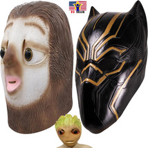 Guardians Galaxy Black Panther Zootopia Slot Costume Latex Head Mask Hal... - £12.60 GBP+