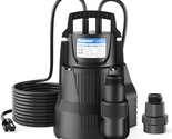Acquaer 1/2 HP Automatic Sump Pump, 2450GPH Submersible Water Pump with ... - £162.98 GBP