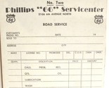 Vintage Phillips 66 Service Center Order Blank  Automobile Box2 - $7.91