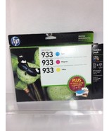 HP 933 Cyan, Magenta &amp; Yellow Original Ink 3 Cartridges Combo Pack 5x7 S... - $360.18 MXN