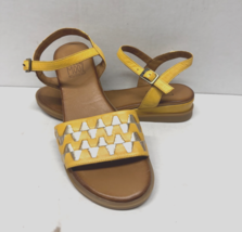 MIZ MOOZ WOMEN&#39;S ANKLE CLOSURE  SANDALS  GOLD 37EU / 7US  # A-91 - $39.95