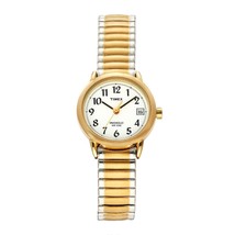 Timex T2H381 Women&#39;s Easy Reader Two Tone Stainless Steel Expansion Watch - £37.98 GBP