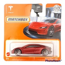 Tesla Roadster 2020 Red Matchbox 2022 Showroom Collection (Short Card) - £6.21 GBP