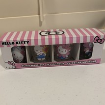 New Hello Kitty Summer Fruit Set Of 4 Glassware Glass Shot 1.5oz Glasses... - $12.87