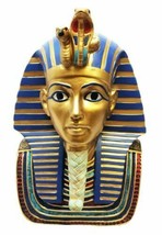 Ancient Egyptian 9 Inch Height King Tut Burial Mask Bust Figurine Resin Statue - £43.90 GBP