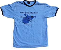 Hanes Beefy T  Music In the Mountains T-Shirt 1980-2005 Bluegrass Somerville WV - £9.58 GBP