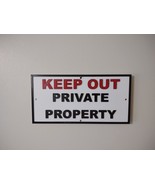 KEEP OUT Private Property Sign, Large 10&quot; X 5&quot; - $251.16 MXN