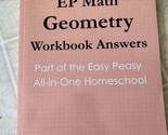 EP Math Geometry Workbook Answers: Part of Easy Peasy All-in-One Homeschool - $14.95