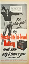 Bob Waterfield Prest-o-lite hi-level Battery Football 1952 Vintage Print Ad - $16.05 CAD