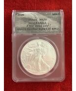 2020 American Silver Eagle Dollar Coin MS70 1st Strike - $103.08
