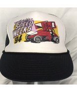 Florida Speed Weeks 94 Hat Cap Mesh Trucker 90s Adjustable 1994 by Nissin - $20.95