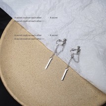  2021 trend korean style minimalism grunge earrings for women girls chain jewelry party thumb200
