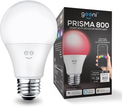 The Geeni Prisma 800 2700K Dimmable A19, 60W Equivalent Color Changing Rgbw Led - £28.60 GBP