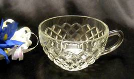 3237 Antique Hocking Glass Waterford Waffle Coffee Cup - £4.05 GBP