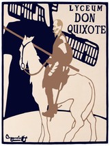 9458.Lyceum don quixote.man riding horse.windmill.POSTER.decor Home Office art - £13.45 GBP+