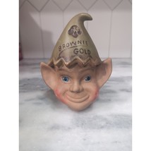 Brownie Gold Elf Pixie Coin Bank, 1960s Chalkware Bank, Girl Scout Colle... - $23.76