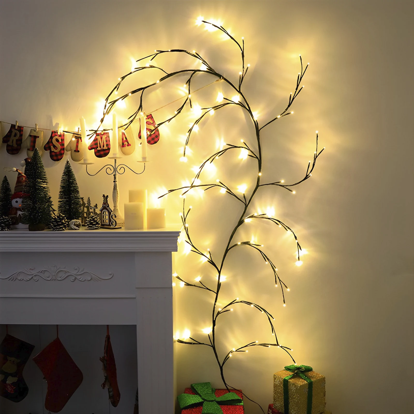 New nch String Light s In 7.5FT 144 LED  Tree nches Lights Waterproof Lighted Wi - £220.41 GBP