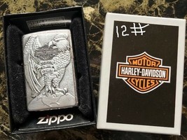 Harley-Davidson® Zippo Lighter H-D Eagle on Globe 12 to pick from - £23.73 GBP