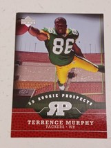 Terrence Murphy Green Bay Packers 2005 Upper Deck Rookie Prospects Card #RP-TM - £0.74 GBP