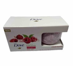 Dove Milk Swirls Bath Bombs Vanilla Raspberry Creamsicle Gentle On Skin 2 Pack - $6.24