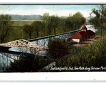 Tow Path Along Fairview Park Indianapolis Indiana IN UNP DB Postcard I18 - $2.92