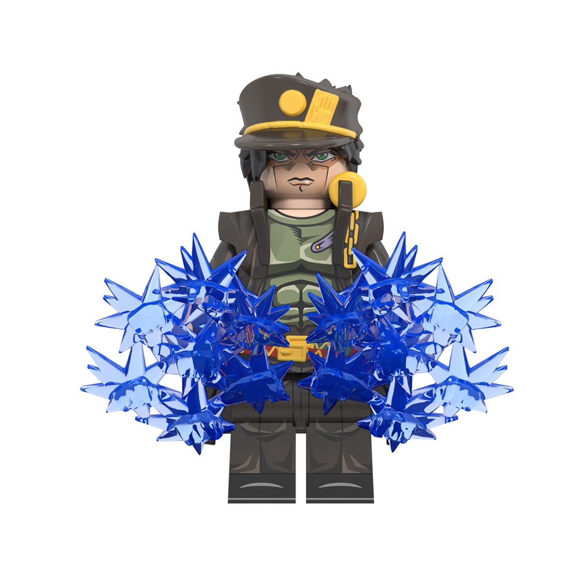Jotaro Kujo Black JoJo&#39;s Bizarre Adventure Lego Compatible Minifigure Br... - $3.49