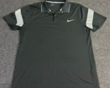 Nike Golf Men&#39;s Dri-FIT Modern Fit Short Sleeve Polo Size Large Black White - $13.80